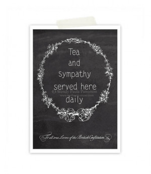 ... Tea, Home Decor, Inspirational Quote, Black Board, Poster, Kitchen Art
