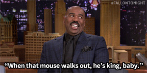 Steve Harvey and Mickey Mouse have a HUGE rivalry .