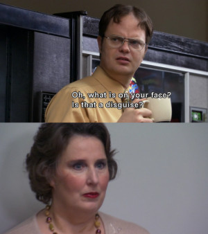 the office LOL dwight phyllis