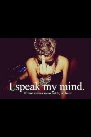 speak what's on my mind....