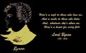 Quotation from: Byron's poem 