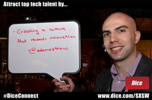 by creating a culture that rewards innovation Tip from Adam Ostrow ...