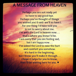 Message From Heaven...