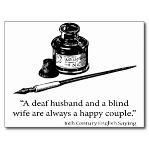 Marriage Quote - 16th Century Quotes Sayings Postcard