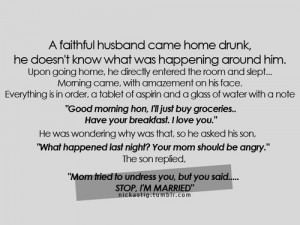 faithful husband came home drunk – Realtionship Quote