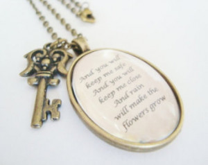 ... quote pendant quote jewelry le mis and you will keep me safe eponine