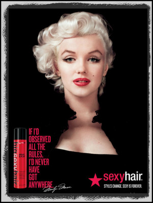 Hair Quotes By Marilyn Monroe Sexy hair marilyn monroe main