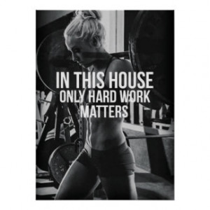 Motivational Female Fitness Gym Poster