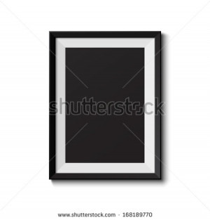 Realistic frame. Perfect for your presentations - stock photo
