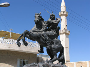 Saladin Statue The statue of sultan saladin