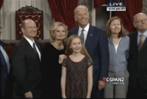 Sen. Chris Coons’ Daughter Snubs Off Joe Biden's Kiss ...