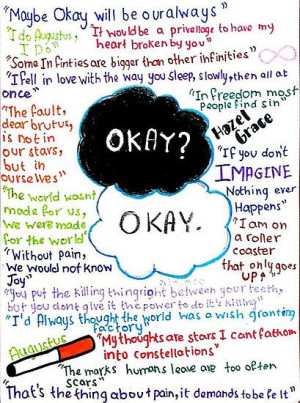 The Fault in our stars quote collage by creative cutie pie