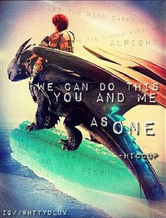 ... dragon quote and Hiccup's speech that freed Toothless from the spell