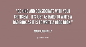 Quotes by Malcolm Cowley