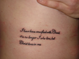 Tattoos.so » Bible Verse Tattoo on Rib