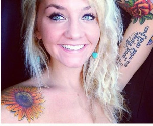 sunflower tattoo tattoosart Pinterest