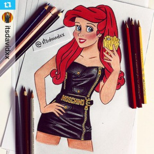 Repost from @itsdavidxx with @repostapp --- Ariel wearing Moschino # ...