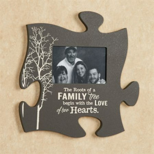 Family Puzzle Piece Wooden Wall Art