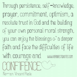 Self- Knowledge, Prayer, Commitment, Optimism, A Resolute Trust In God ...