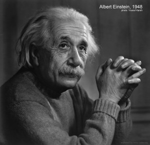 Famous Albert Einstein 1948 portrait by Yousuf Karsh
