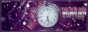 Faith in God's Timing Facebook Cover