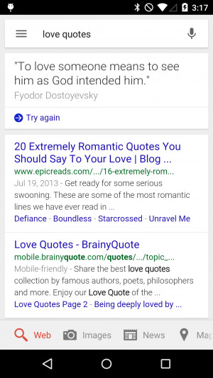 ... love quote Google is romantic Google loves you love quotes OK Google