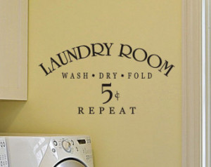 ... items for wall quote decal on etsy laundry room wall quote decal