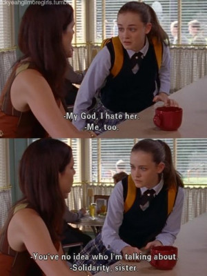 Gilmore Girls what girls do. at least what i do for friends