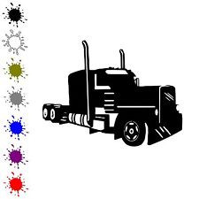 Semi vinyl decal semi truck driver sticker