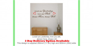 Details about LOVE QUOTES Saying Wall Decal Sticker I LOVE YOU STILL