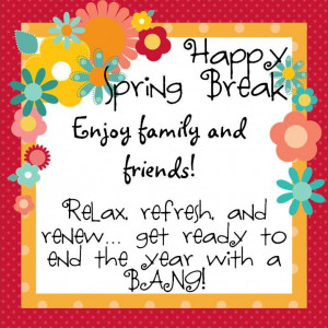 Happy Spring Break Clipart Spring break!