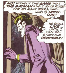 The Joker gives up the chance to kill Batman in 