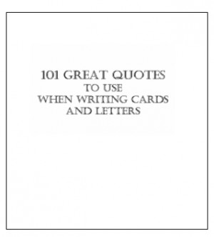 ... little book 101 great quotes to use when writing cards and letters don