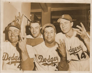 1955: Duke Snider, Clem Labine, Roy Campanella, Gil Hodges