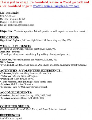 student first resume for high school Quotes r4KEzCim