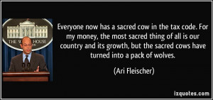 Everyone now has a sacred cow in the tax code. For my money, the most ...