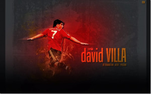 David Villa # 3... Wallpaper Of Passionate Footballer