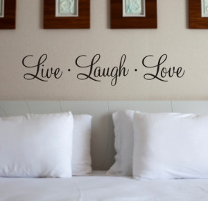 LIVE LAUGH LOVE - Wall Quote Sticker - WA104X