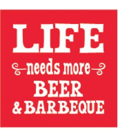 Beer & BBQ Beverage Napkins #Barbecue More