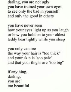 ... you and if you weren't here, this world would be so different. Stay