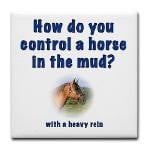 Corny Joke Horse Tile Coaster #2