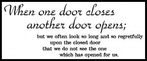 Savvy “Quote” : When One Door Closes…