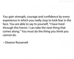 Eleanor Roosevelt...