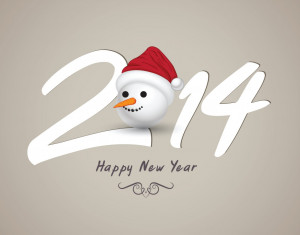 Cute Design Happy New Year 2014