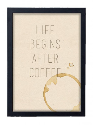 Life Begins After Coffee Print // Instant by JoellesEmporium, £3.50
