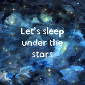 sleep under the stars art print