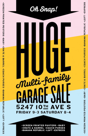 Garage Sale Posters