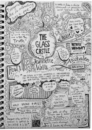 glass castle | Jeanette Walls.. Graphic Notes. Book Club.