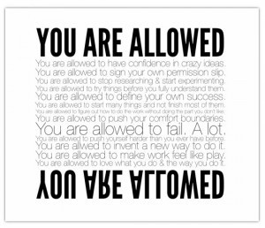 You now have permission....