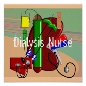 Dialysis Nurse Art Poster